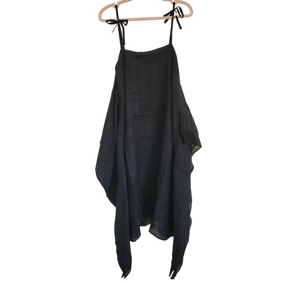 NWT J. Crew Handkerchief Midi Dress Black XS - Picture 7 of 9